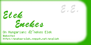 elek enekes business card